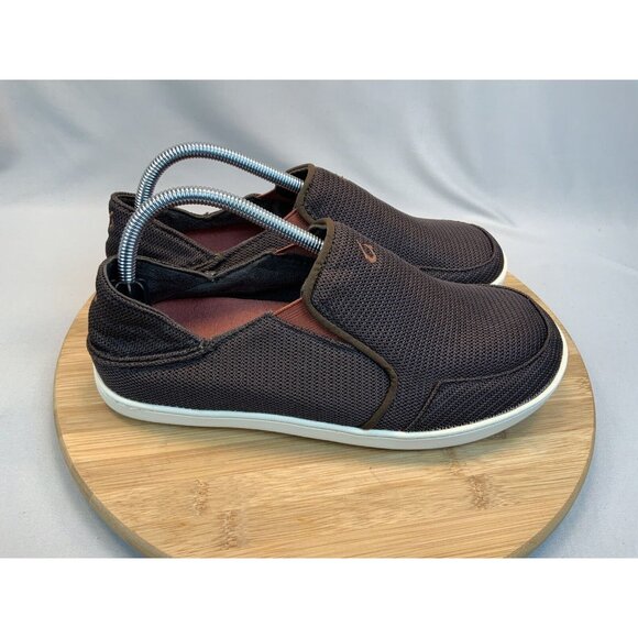 Olukai Shoes Slip Ons Size 8 Nohea Mesh Men’s Brown - Picture 1 of 7